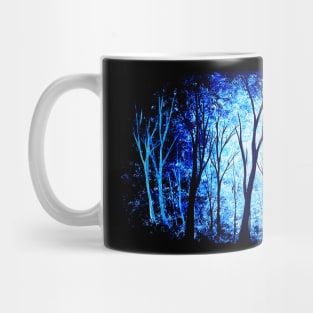 Minimal Black and Blue Forest Mug